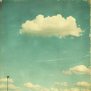 复古古典天空蓝天白云