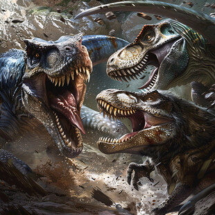 恐龙高清3d地贴