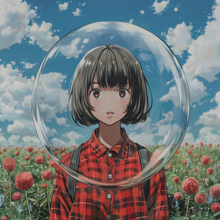 空心琉璃丸子插画