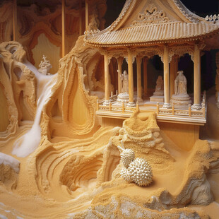 仿真沙成型作品