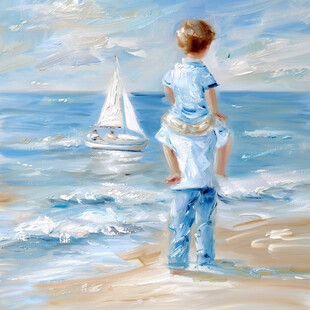 星辰大海男孩背影