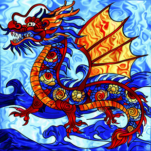 传统龙插画