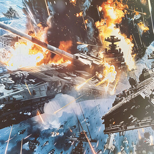 3d宇宙战机壁画