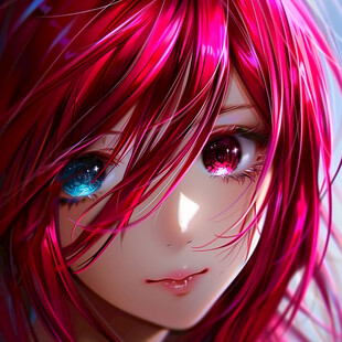 粉色头发少女