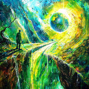 科幻油画油彩