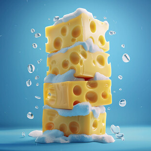 奶酪起司插画元素