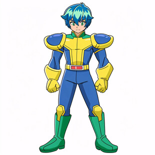 超能战士卡通形象