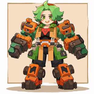 机甲风卡通人物