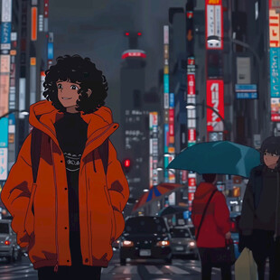 赛博朋克潮流人物