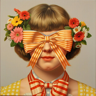 整容整形花季少女插画