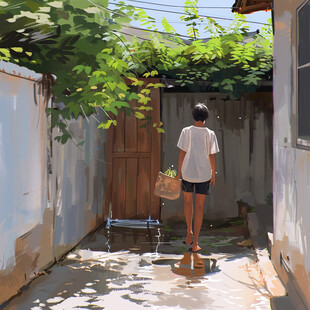 厚涂景色