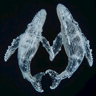 鲸鱼水晶灯