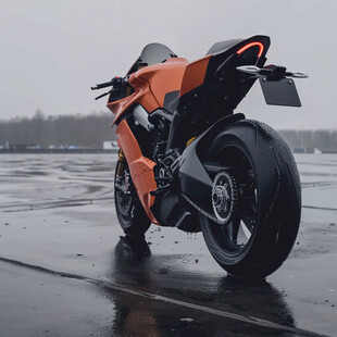 科技感的摩托车