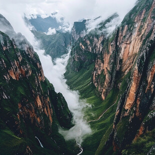 巫峡深山图片素材下载