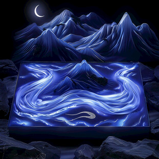 发光新中式山水