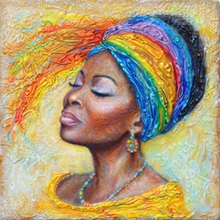 非洲女人装饰画