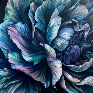 抽象花卉绚丽色彩