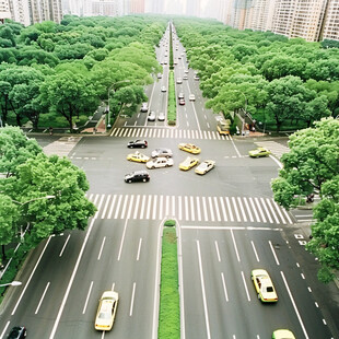 十字路口道路街景