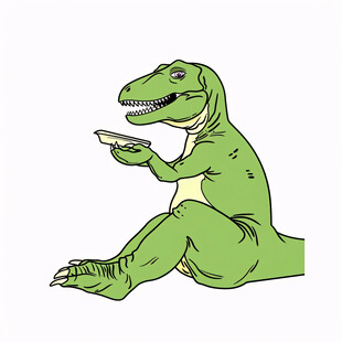 小恐龙手机壳贴图