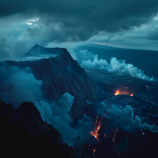 地质运动火山喷发