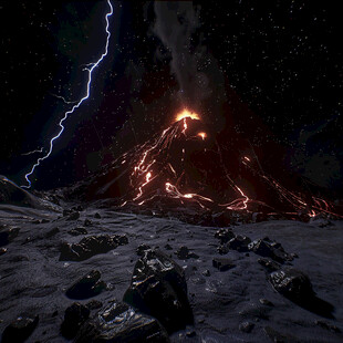 地质运动火山喷发