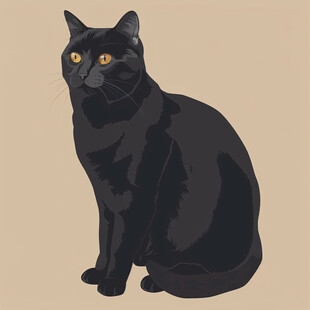 黑猫素材