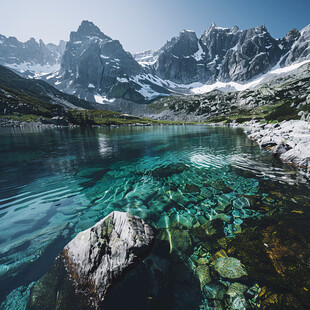 高山冰蚀湖湖泊