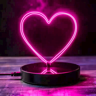 摩托天轮心型灯光