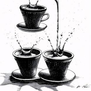 茶杯装饰画