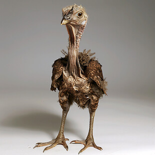 秃鹫标本模型
