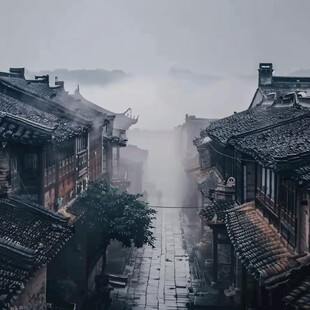 烟雨巷图片素材下载