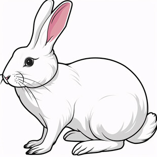 兔子手绘图