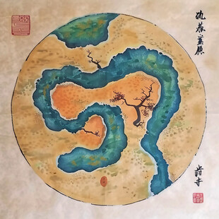 河图洛书墙画