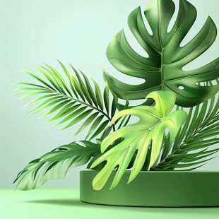 热带植物摆件