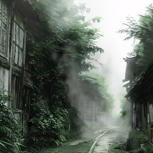 森系场景萧条场景