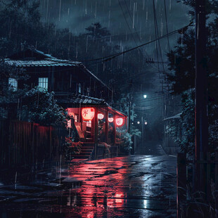 夜景梅雨季