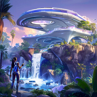 未来飞碟科幻造型