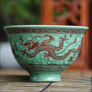 双龙戏珠碗