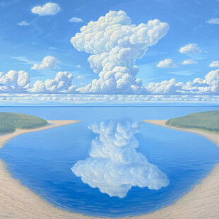 3d云海悬浮小岛