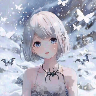 二次元女孩半身头像