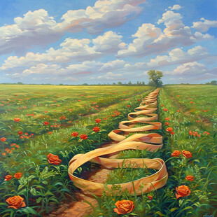 3d立体花卉油画