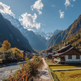 索松村全景