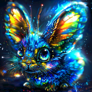 动物创意炫光效果