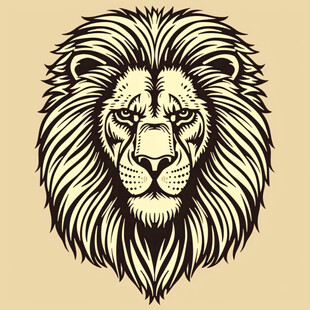 狮头狮子王动物头像