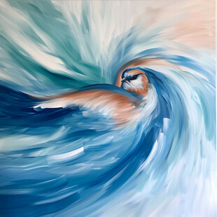 海洋流动装饰画