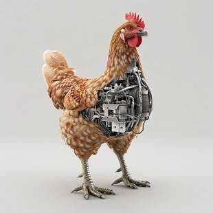 大公鸡模型