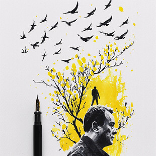 飞鸟人物创意设计