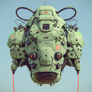 后现代机械科幻未来派