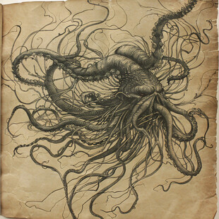 手绘章鱼插画