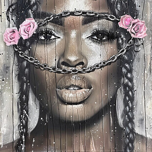 化妆整容背景装饰画